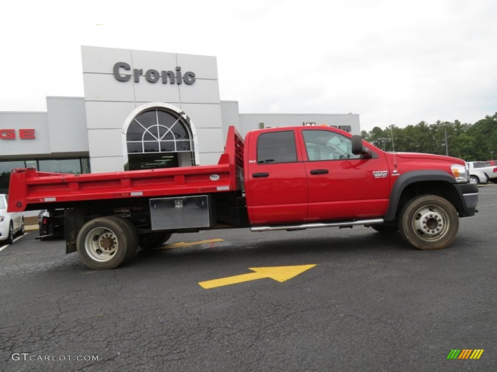 2008 Flame Red Dodge Ram 4500 HD SLT Crew Cab 4x4 Dump Truck 86158439