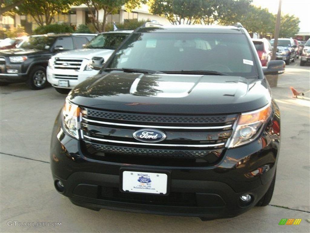 2013 Explorer Limited 4WD - Tuxedo Black Metallic / Charcoal Black photo #1