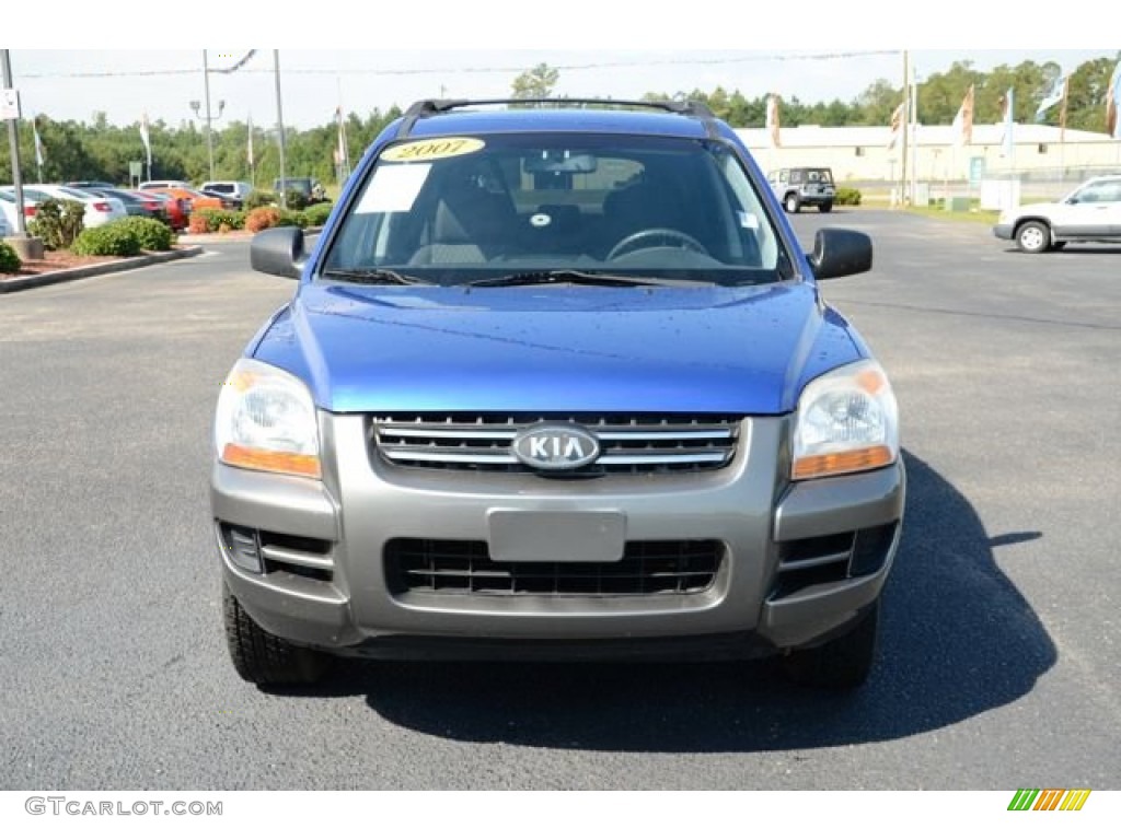 2007 Sportage LX - Smart Blue / Black photo #2