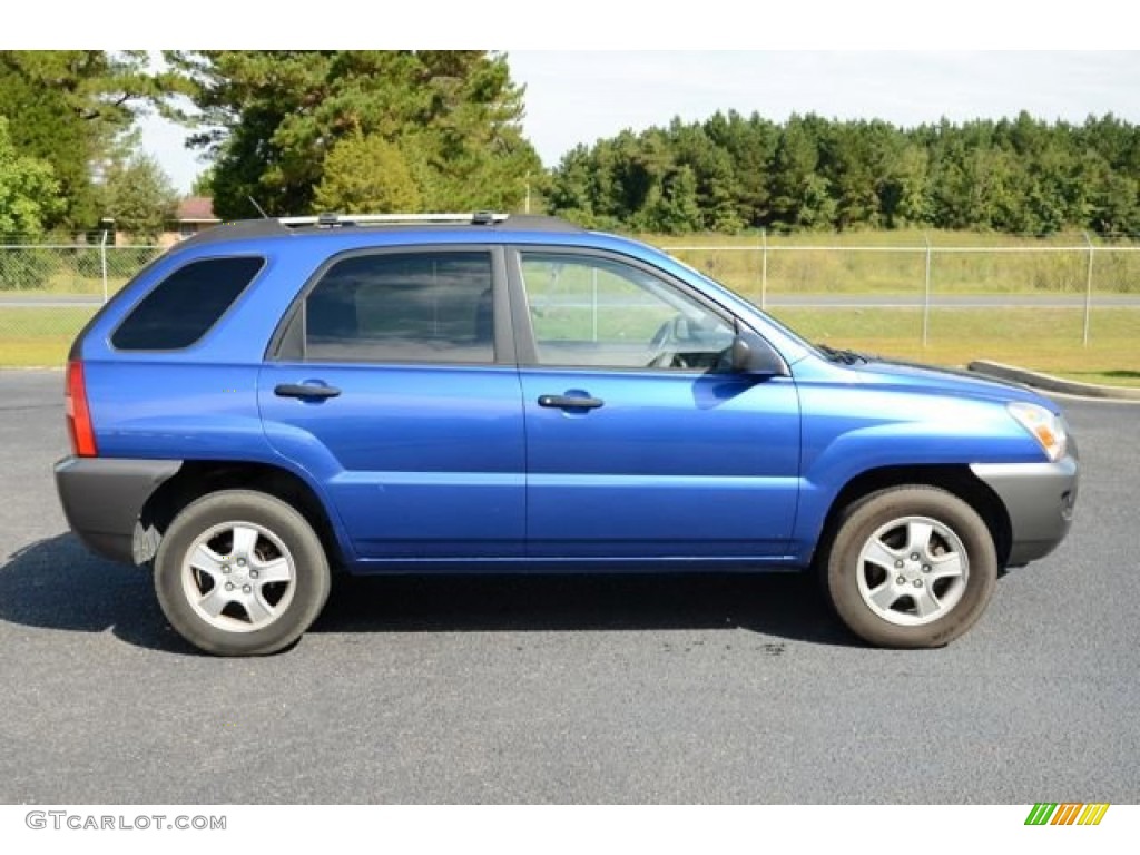 2007 Sportage LX - Smart Blue / Black photo #4