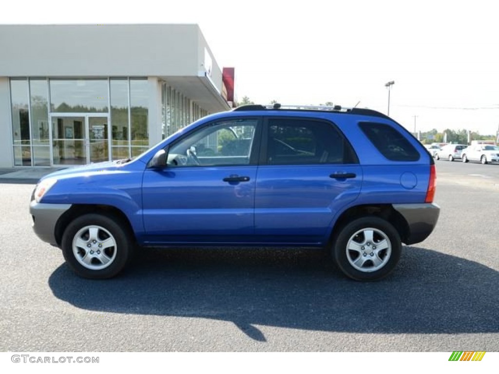 2007 Sportage LX - Smart Blue / Black photo #9