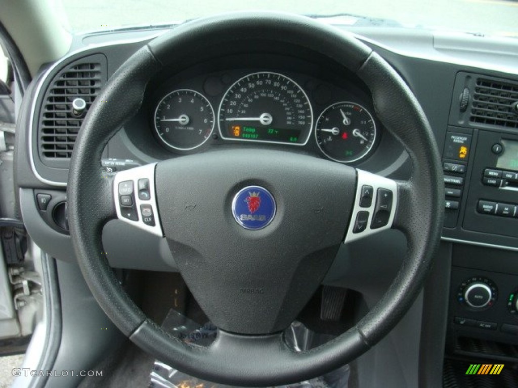 2007 Saab 9-3 2.0T Sport Sedan Steering Wheel Photos