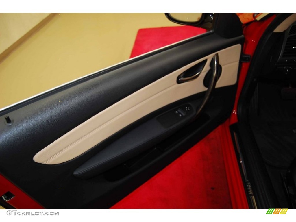 2011 1 Series 128i Coupe - Crimson Red / Savanna Beige photo #9