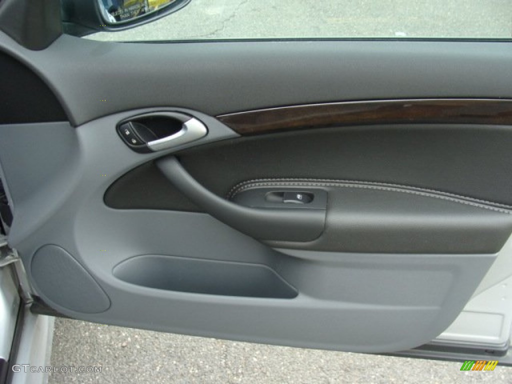 2007 Saab 9-3 2.0T Sport Sedan Black/Gray Door Panel Photo #86168687