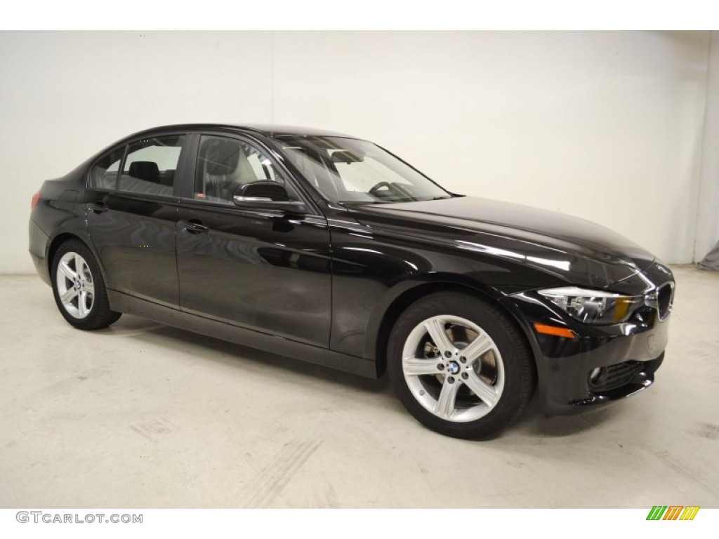 2014 3 Series 320i Sedan - Jet Black / Black photo #2