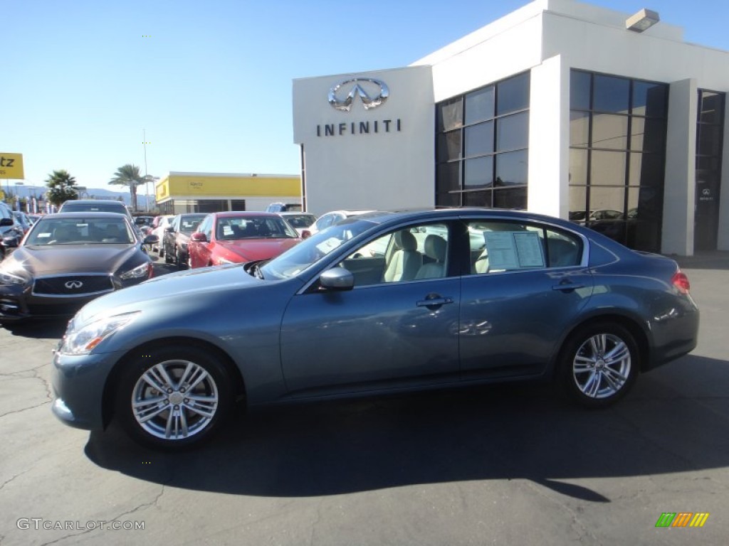 2010 G 37 Journey Sedan - Lakeshore Slate / Wheat photo #1