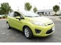 2011 Lime Squeeze Metallic Ford Fiesta SE Hatchback  photo #3