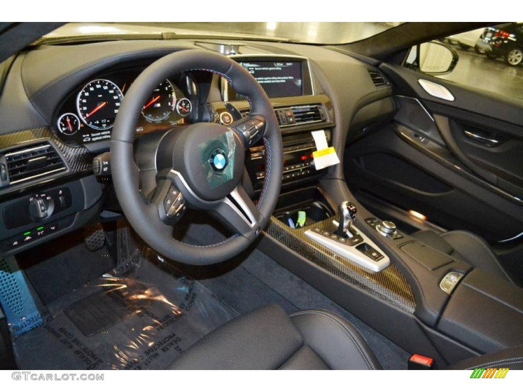 Black Interior 2014 BMW M6 Gran Coupe Photo #86171003