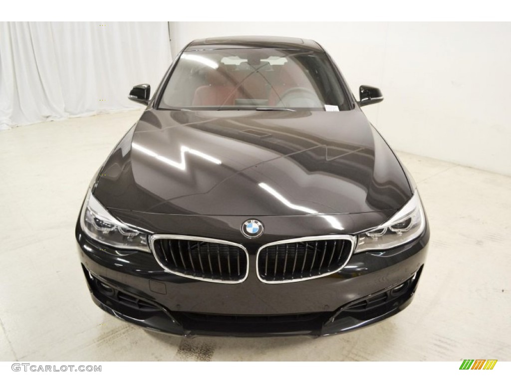 2014 3 Series 335i xDrive Gran Turismo - Black Sapphire Metallic / Coral Red/Black photo #4