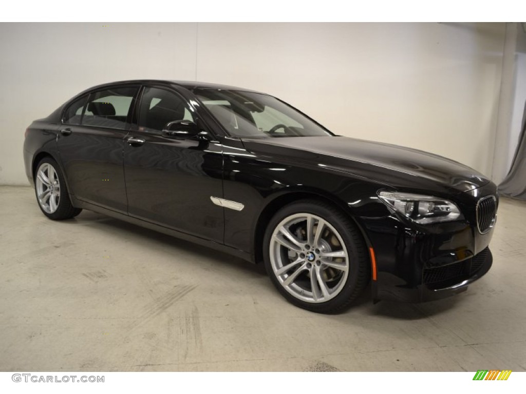 Jet Black 2014 BMW 7 Series 740Li Sedan Exterior Photo #86171558