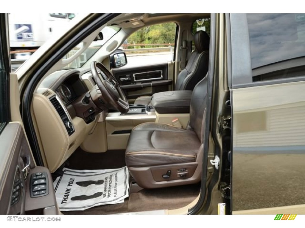 2011 Ram 1500 Laramie Longhorn Crew Cab 4x4 - Sagebrush Pearl / Light Pebble Beige/Bark Brown photo #19