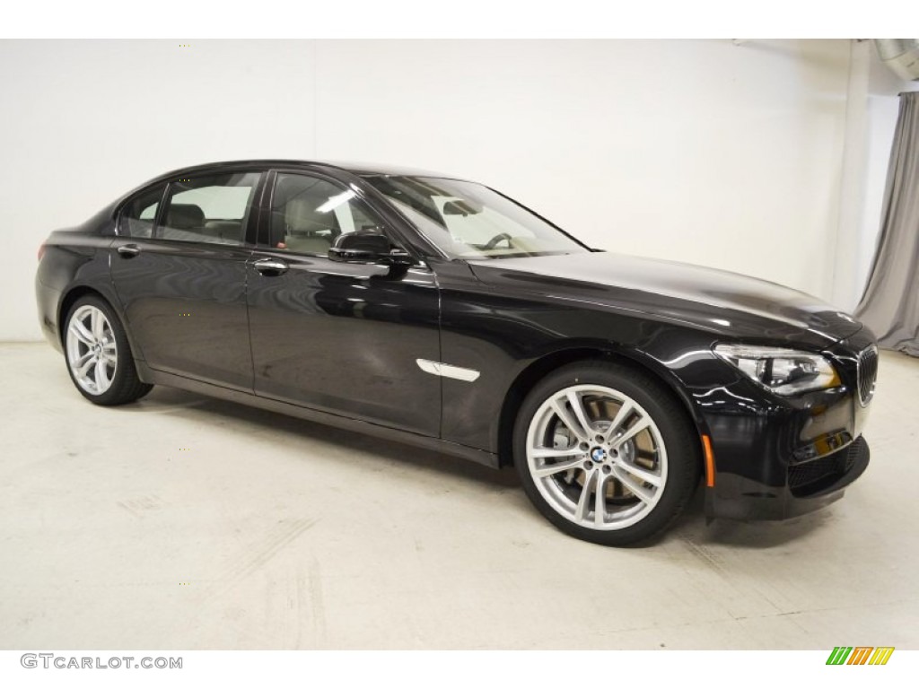 Black Sapphire Metallic 2014 BMW 7 Series 750Li Sedan Exterior Photo #86171789