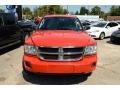 2008 Flame Red Dodge Dakota SLT Crew Cab 4x4  photo #2