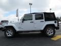 2014 Bright White Jeep Wrangler Unlimited Sahara 4x4  photo #4