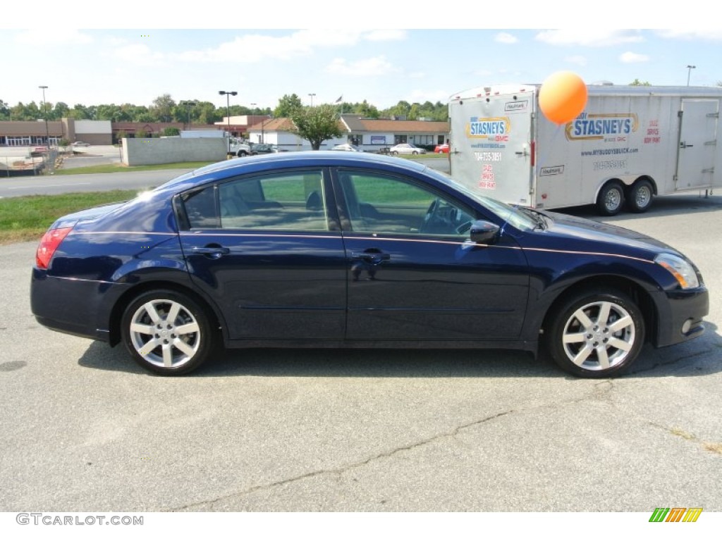 2006 Maxima 3.5 SL - Majestic Blue Metallic / Cafe Latte photo #6