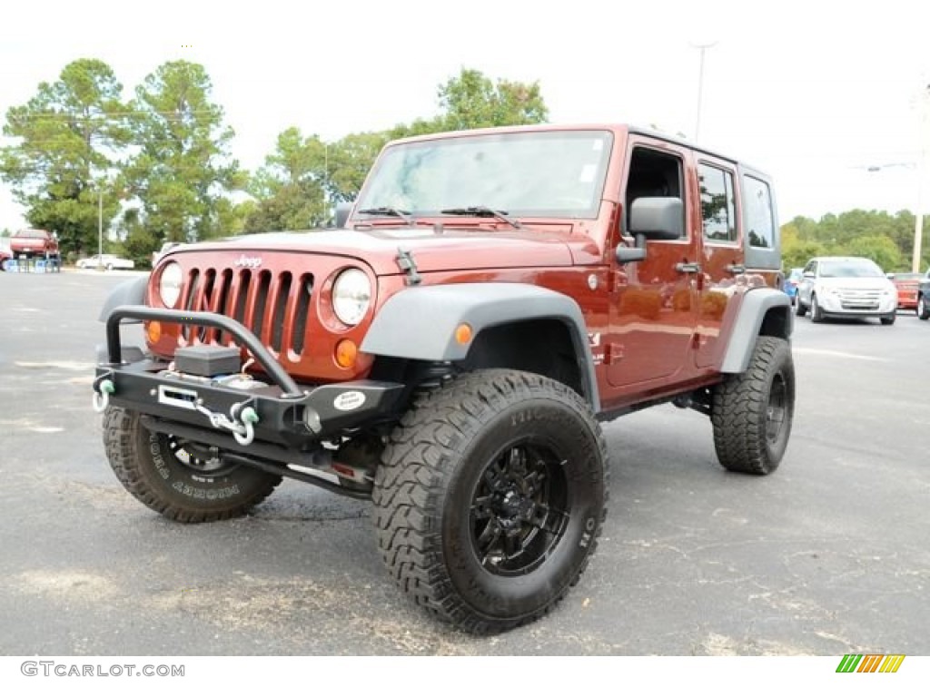 2007 Wrangler Unlimited X 4x4 - Red Rock Crystal Pearl / Dark Slate Gray/Medium Slate Gray photo #1