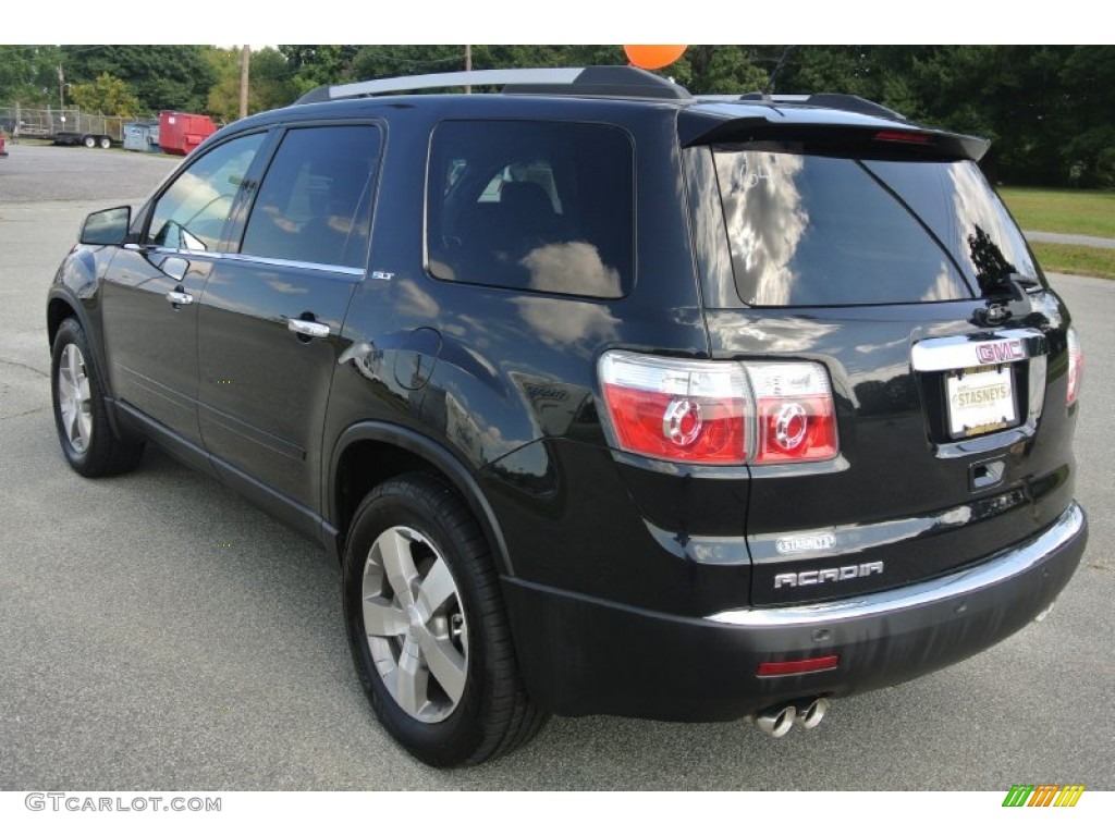 2010 Acadia SLT - Carbon Black Metallic / Ebony photo #4