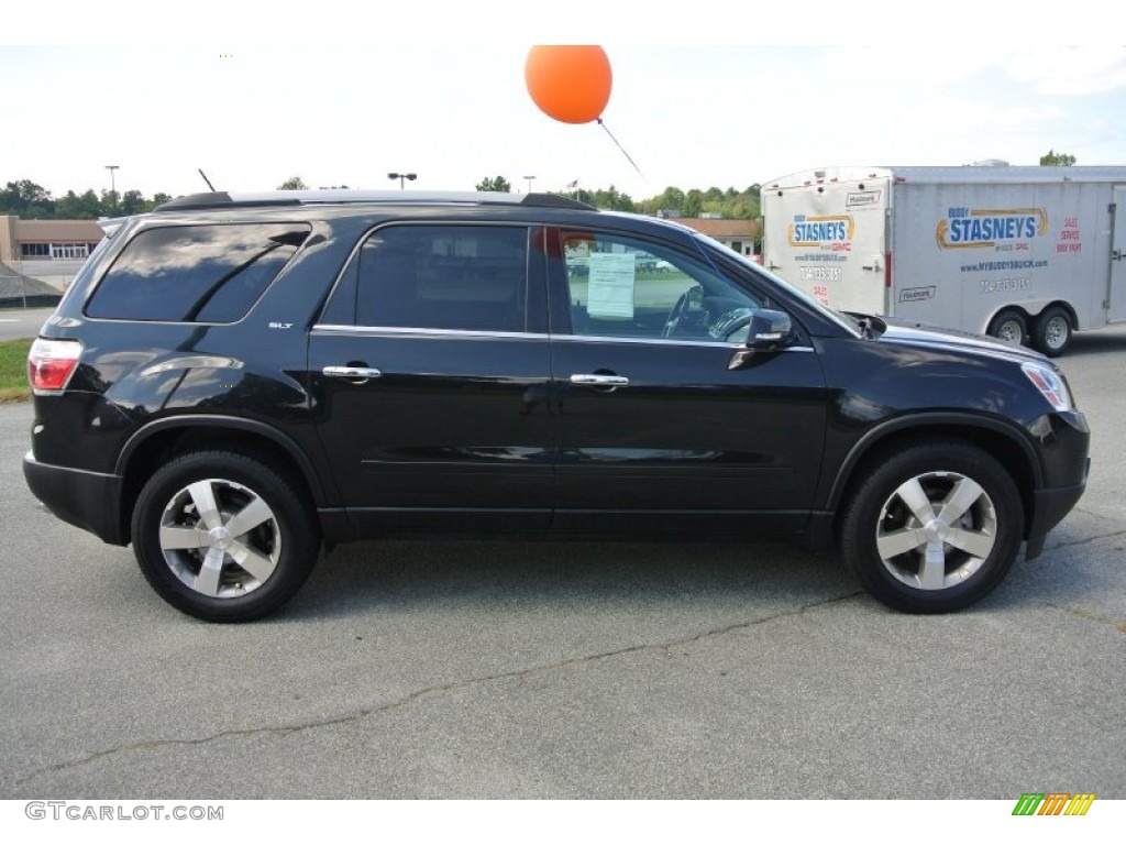 2010 Acadia SLT - Carbon Black Metallic / Ebony photo #6