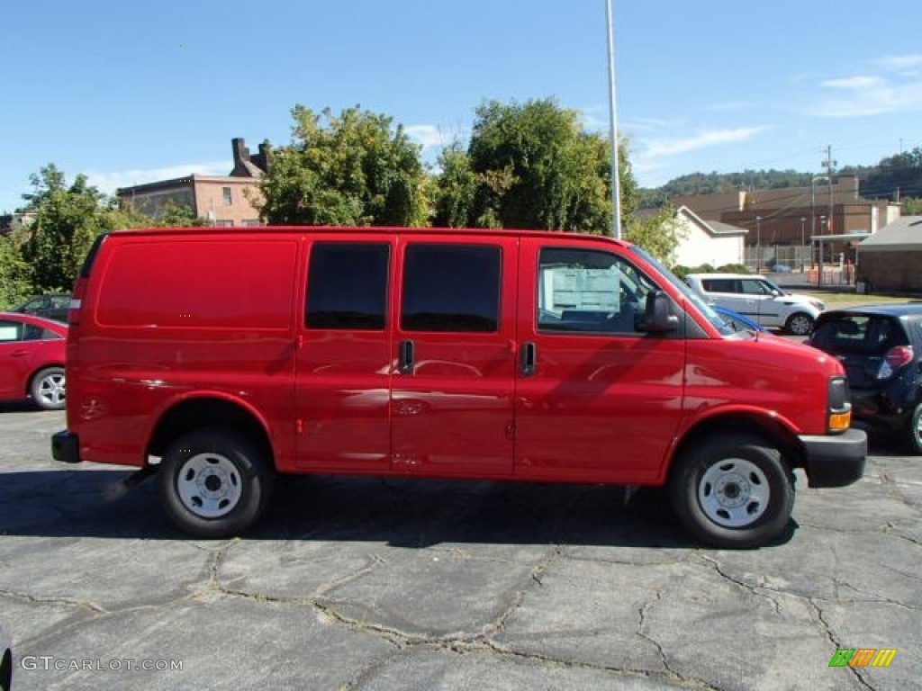 Victory Red 2014 Chevrolet Express 2500 Cargo WT Exterior Photo #86177202