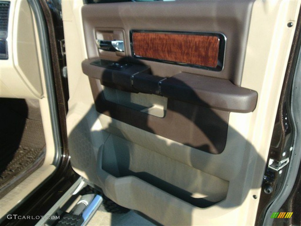 2011 Ram 2500 HD Laramie Crew Cab 4x4 - Rugged Brown Pearl / Light Pebble Beige/Bark Brown photo #7