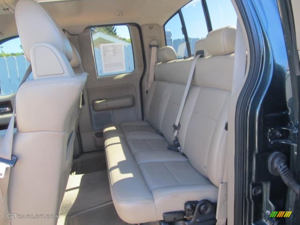 2005 F150 Lariat SuperCab 4x4 - Aspen Green Metallic / Tan photo #13