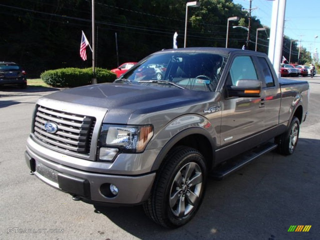 2011 F150 FX4 SuperCab 4x4 - Sterling Grey Metallic / Black photo #4