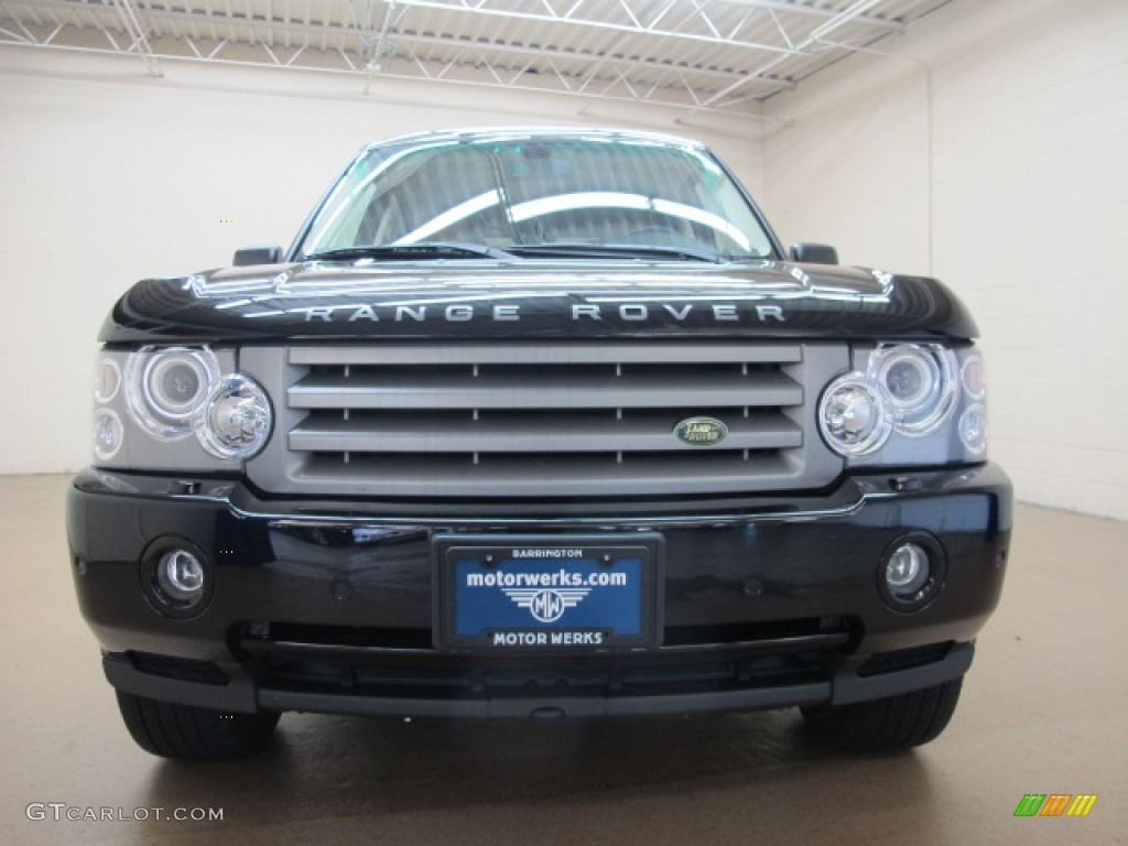 2008 Range Rover V8 HSE - Java Black Pearlescent / Sand photo #3