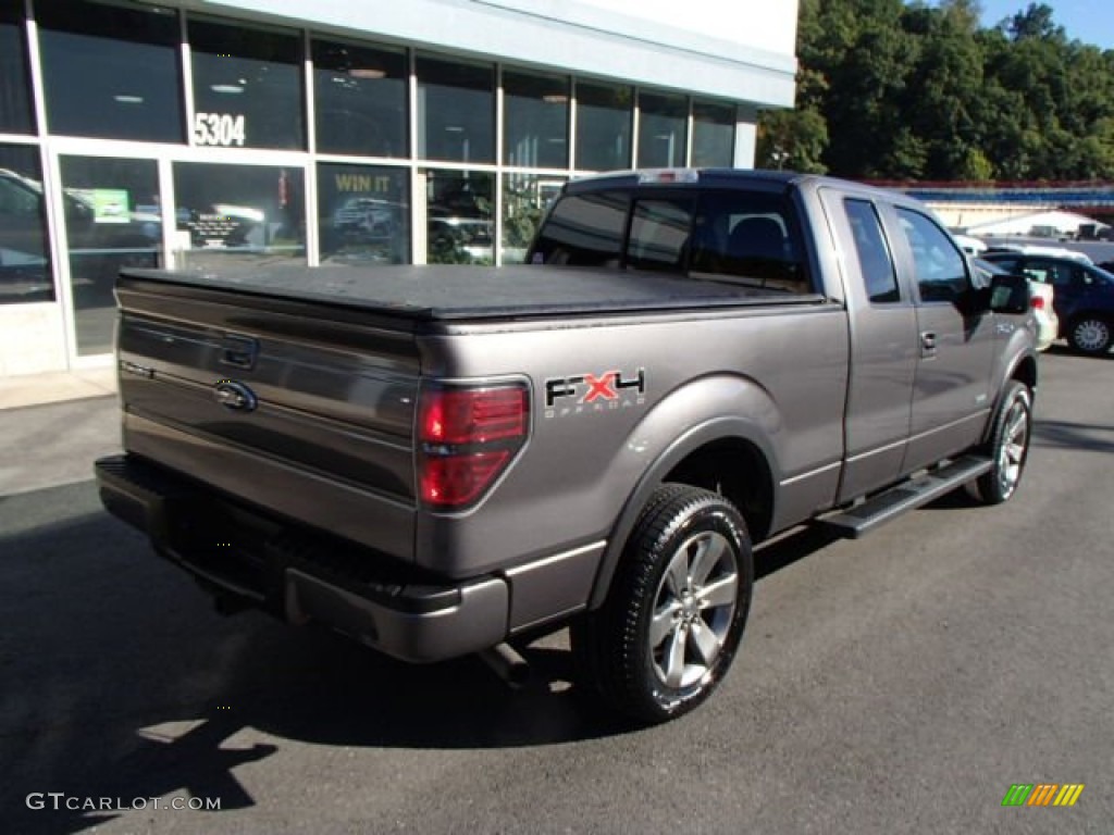 2011 F150 FX4 SuperCab 4x4 - Sterling Grey Metallic / Black photo #8