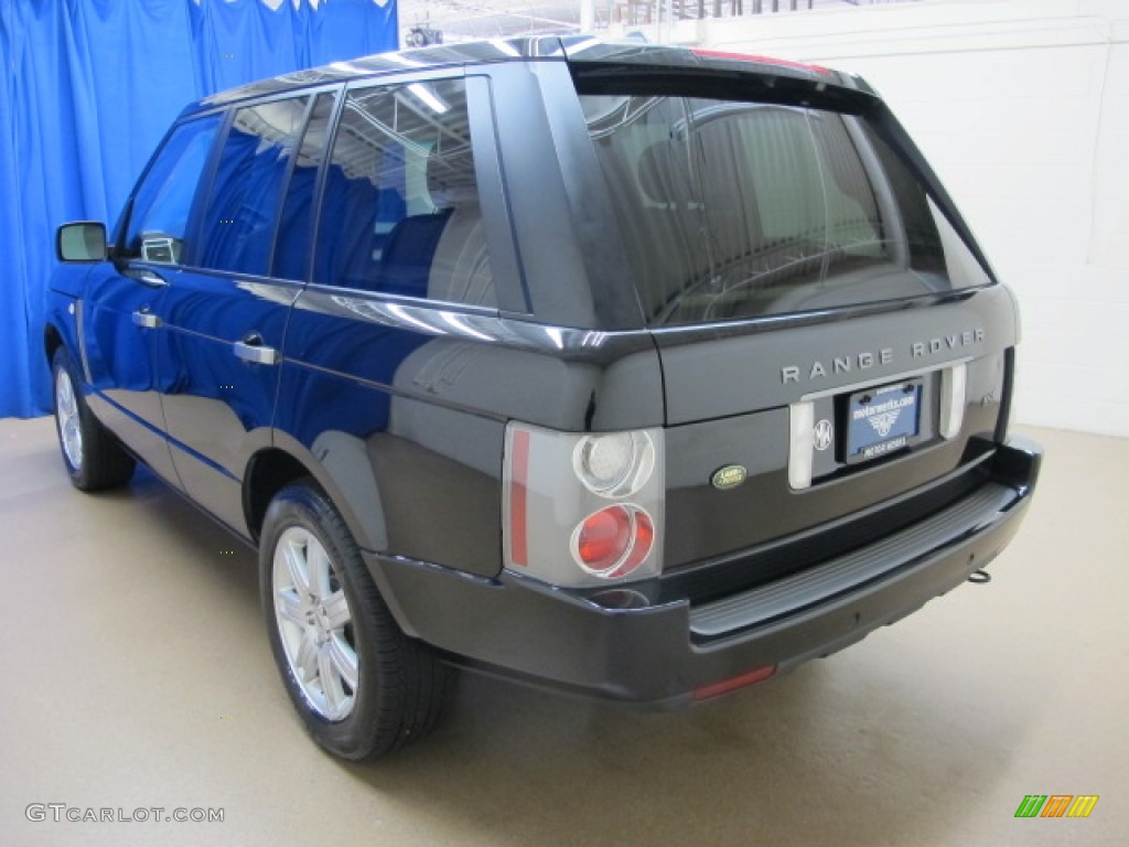 2008 Range Rover V8 HSE - Java Black Pearlescent / Sand photo #6