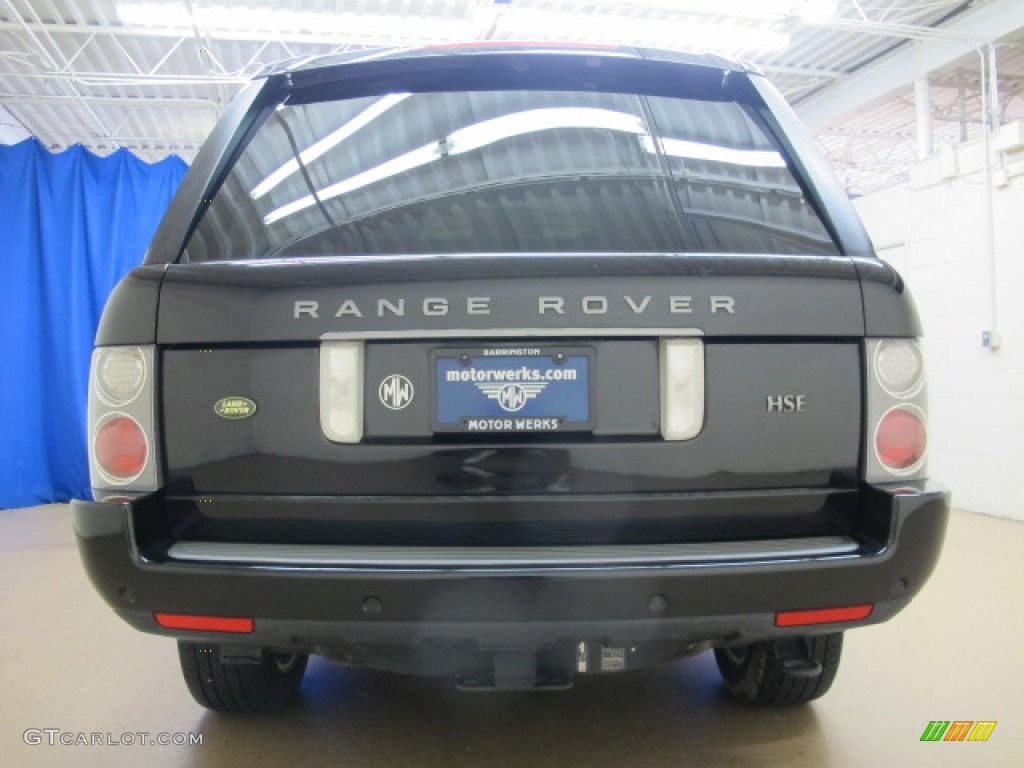 2008 Range Rover V8 HSE - Java Black Pearlescent / Sand photo #8