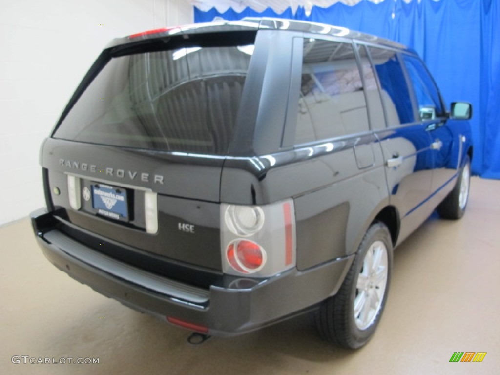 2008 Range Rover V8 HSE - Java Black Pearlescent / Sand photo #9