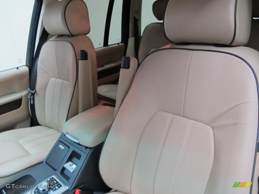 2008 Range Rover V8 HSE - Java Black Pearlescent / Sand photo #18