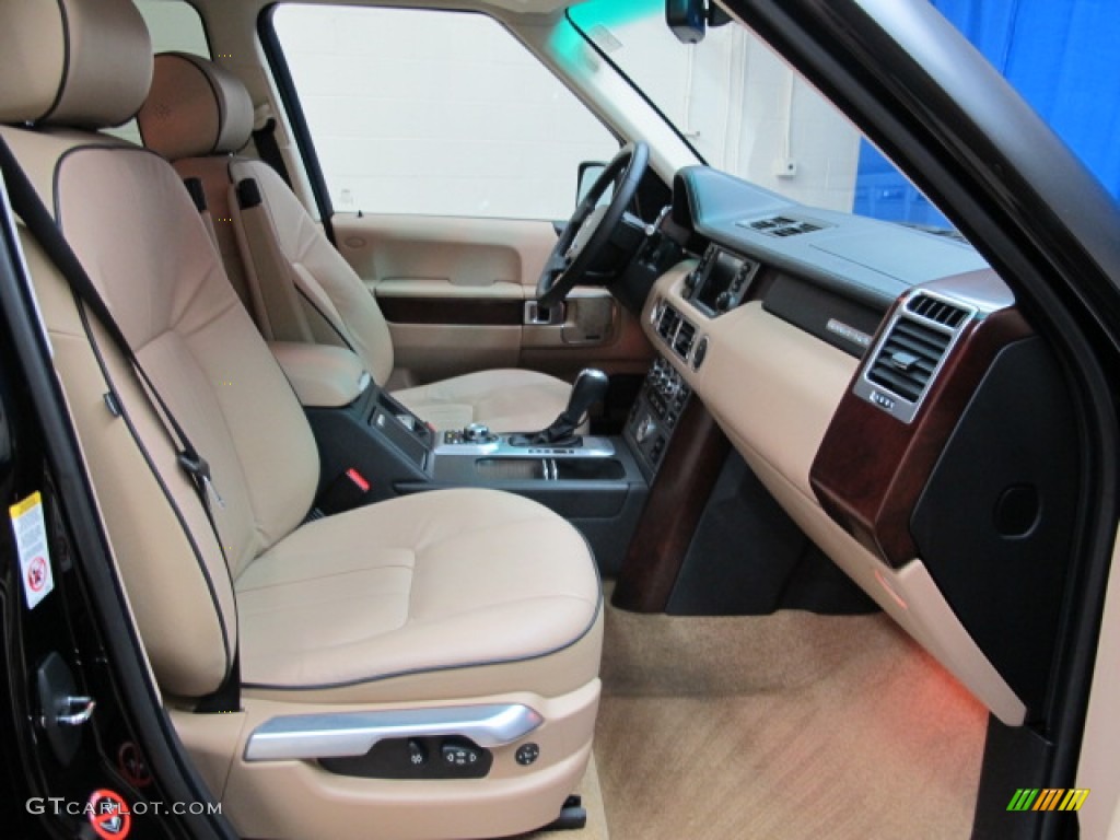 2008 Range Rover V8 HSE - Java Black Pearlescent / Sand photo #23