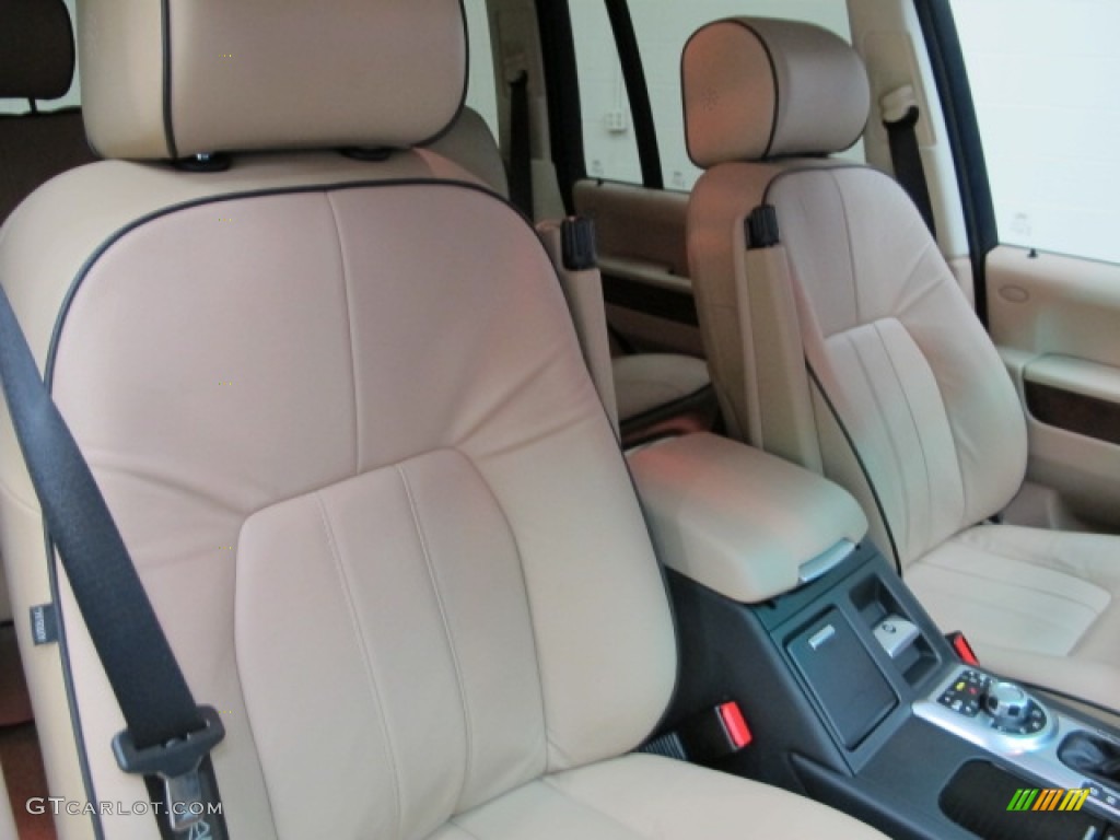 2008 Range Rover V8 HSE - Java Black Pearlescent / Sand photo #24