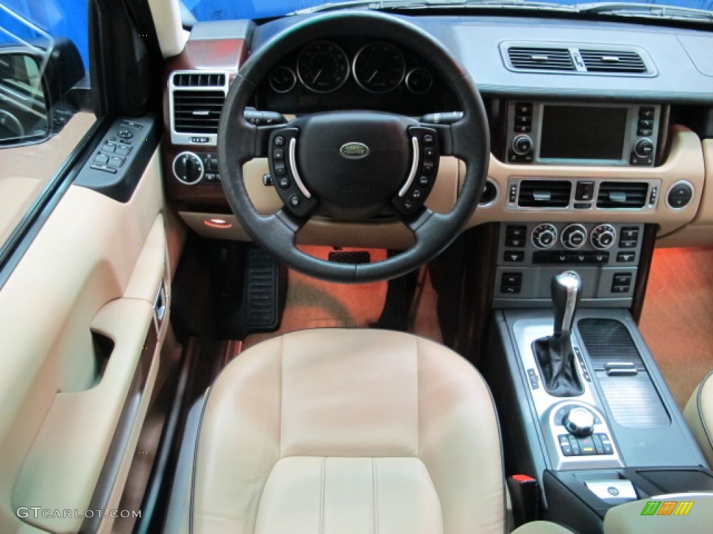 2008 Range Rover V8 HSE - Java Black Pearlescent / Sand photo #25
