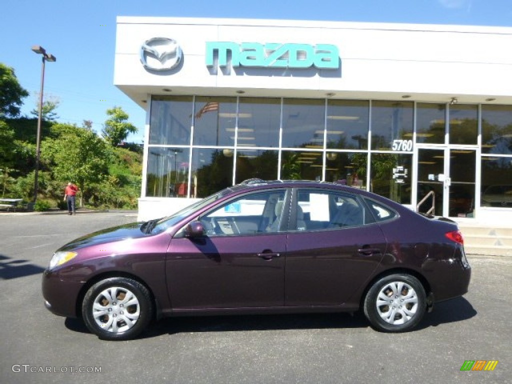 2009 Elantra GLS Sedan - Purple Rain / Beige photo #1