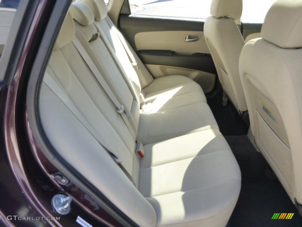 2009 Elantra GLS Sedan - Purple Rain / Beige photo #13
