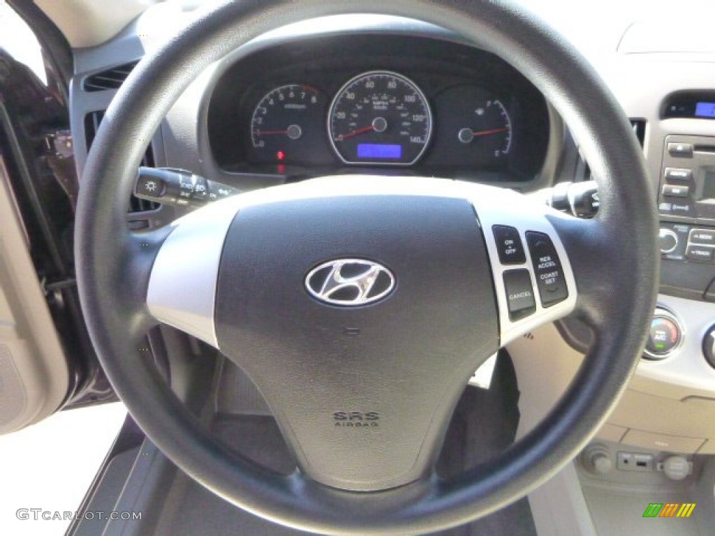 2009 Elantra GLS Sedan - Purple Rain / Beige photo #22