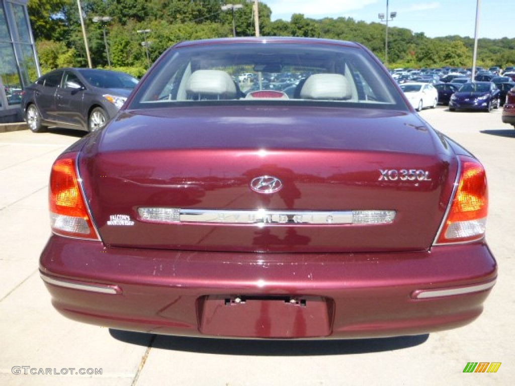 2002 XG350 L Sedan - Bordeaux Red Metallic / Beige photo #3