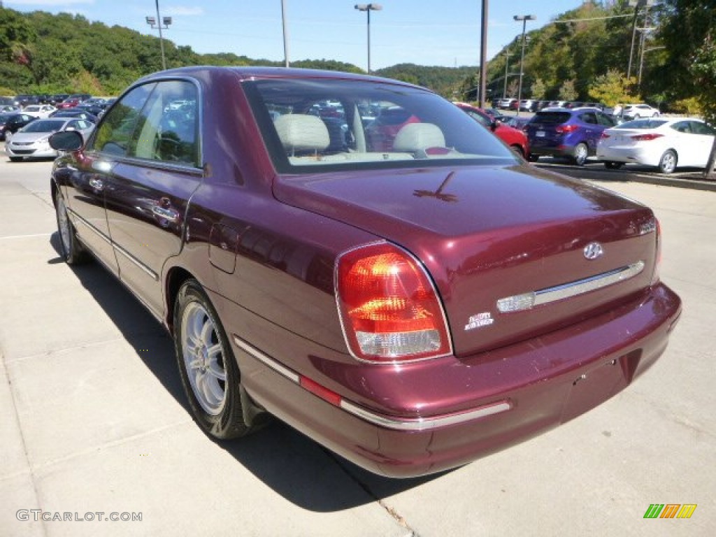 2002 XG350 L Sedan - Bordeaux Red Metallic / Beige photo #4