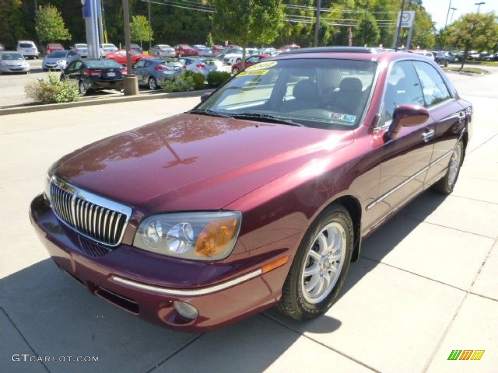 2002 XG350 L Sedan - Bordeaux Red Metallic / Beige photo #6