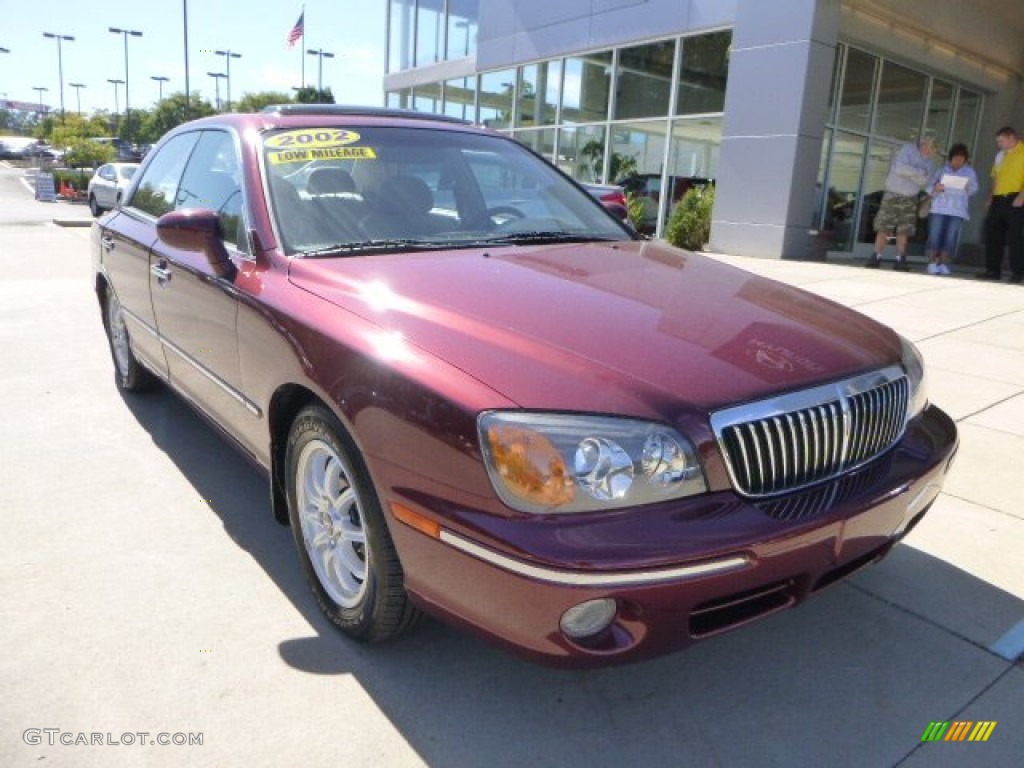 2002 XG350 L Sedan - Bordeaux Red Metallic / Beige photo #8