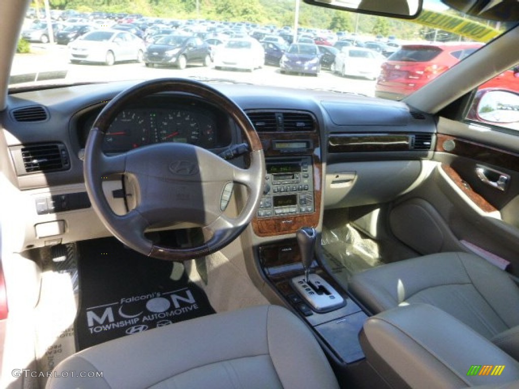 2002 XG350 L Sedan - Bordeaux Red Metallic / Beige photo #17