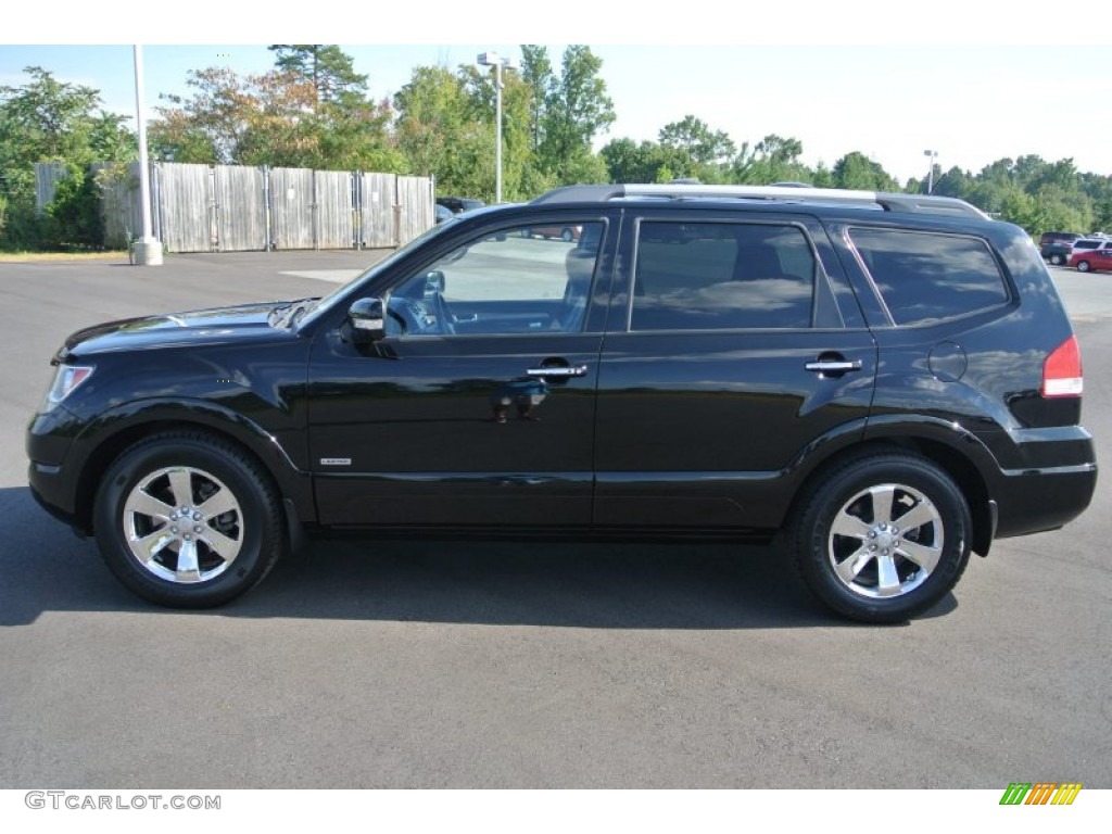 Ebony Black 2009 Kia Borrego EX V8 Exterior Photo #86185259