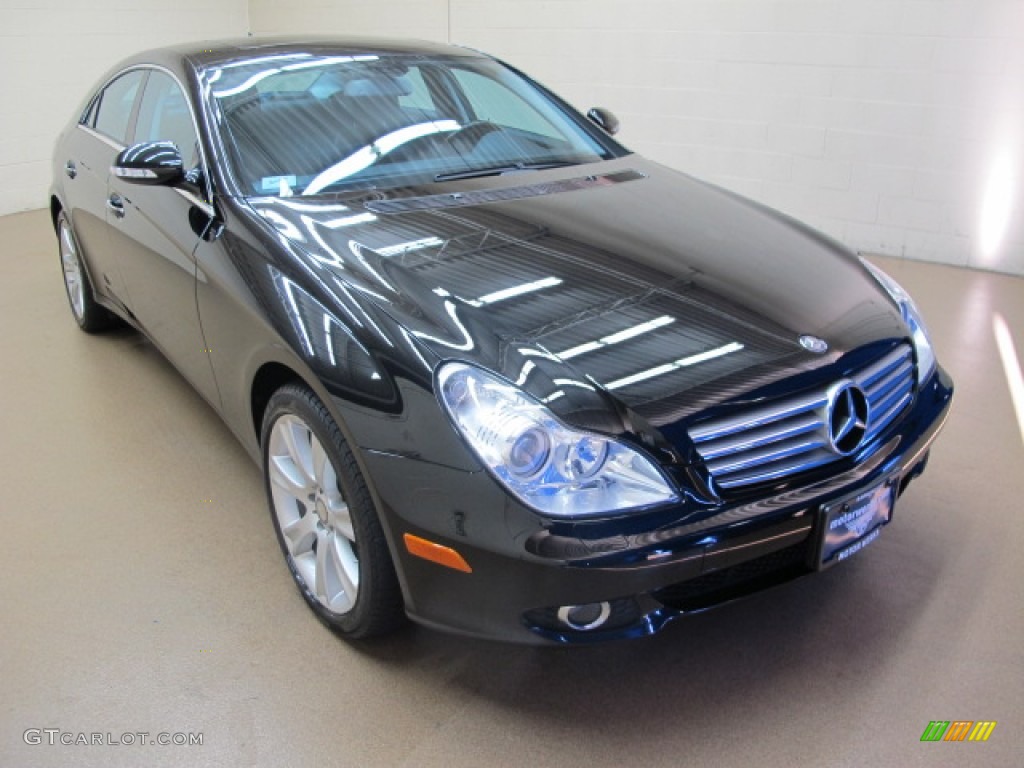 Black Mercedes-Benz CLS