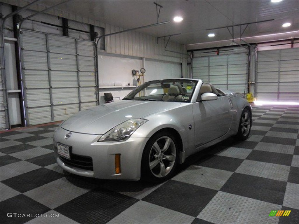 2006 350Z Touring Roadster - Silver Alloy Metallic / Frost Leather photo #3