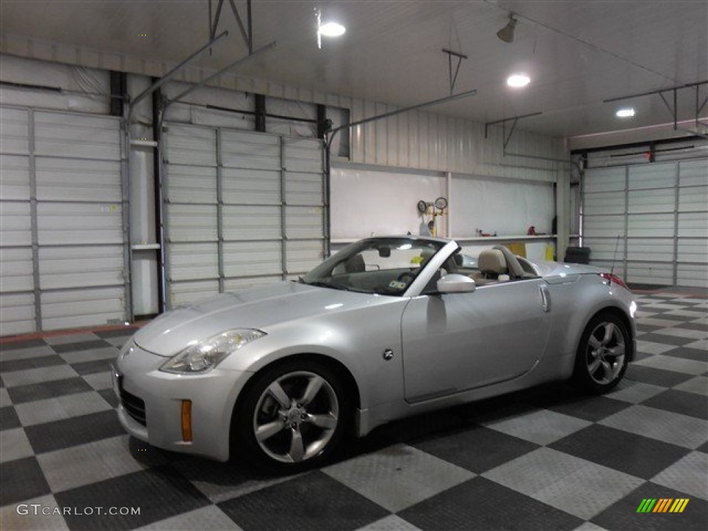 2006 350Z Touring Roadster - Silver Alloy Metallic / Frost Leather photo #4