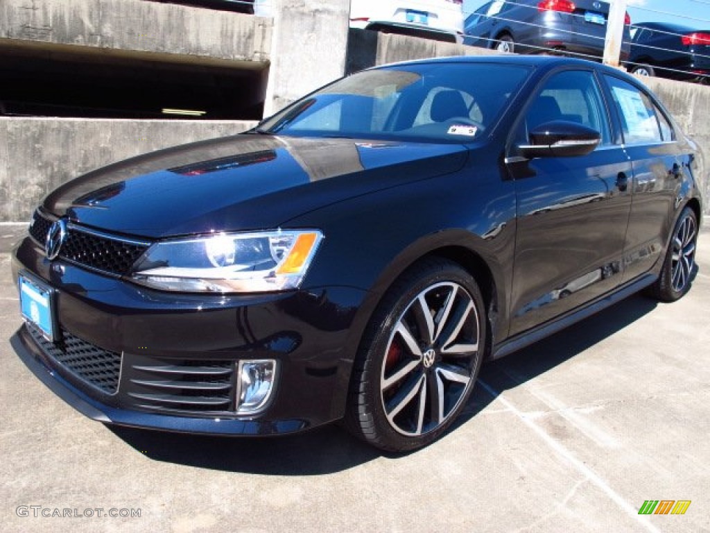 2014 Jetta GLI Autobahn - Deep Black Pearl Metallic / Titan Black photo #3