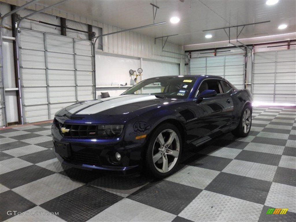 2010 Camaro SS/RS Coupe - Imperial Blue Metallic / Gray photo #3