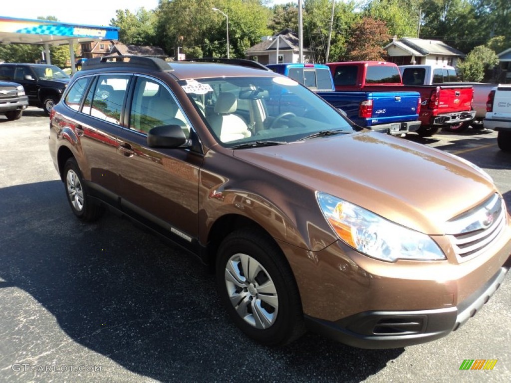 2011 Outback 2.5i Wagon - Caramel Bronze Pearl / Warm Ivory photo #26